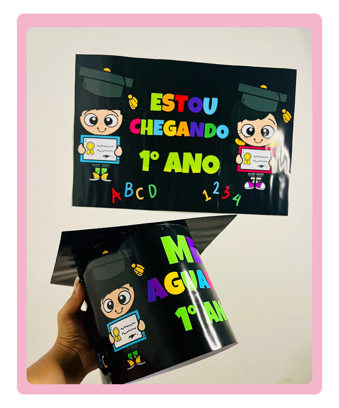Kit de formatura ABC para imprimir – Educação Infantil — amostra 3: O que você recebe no PDF