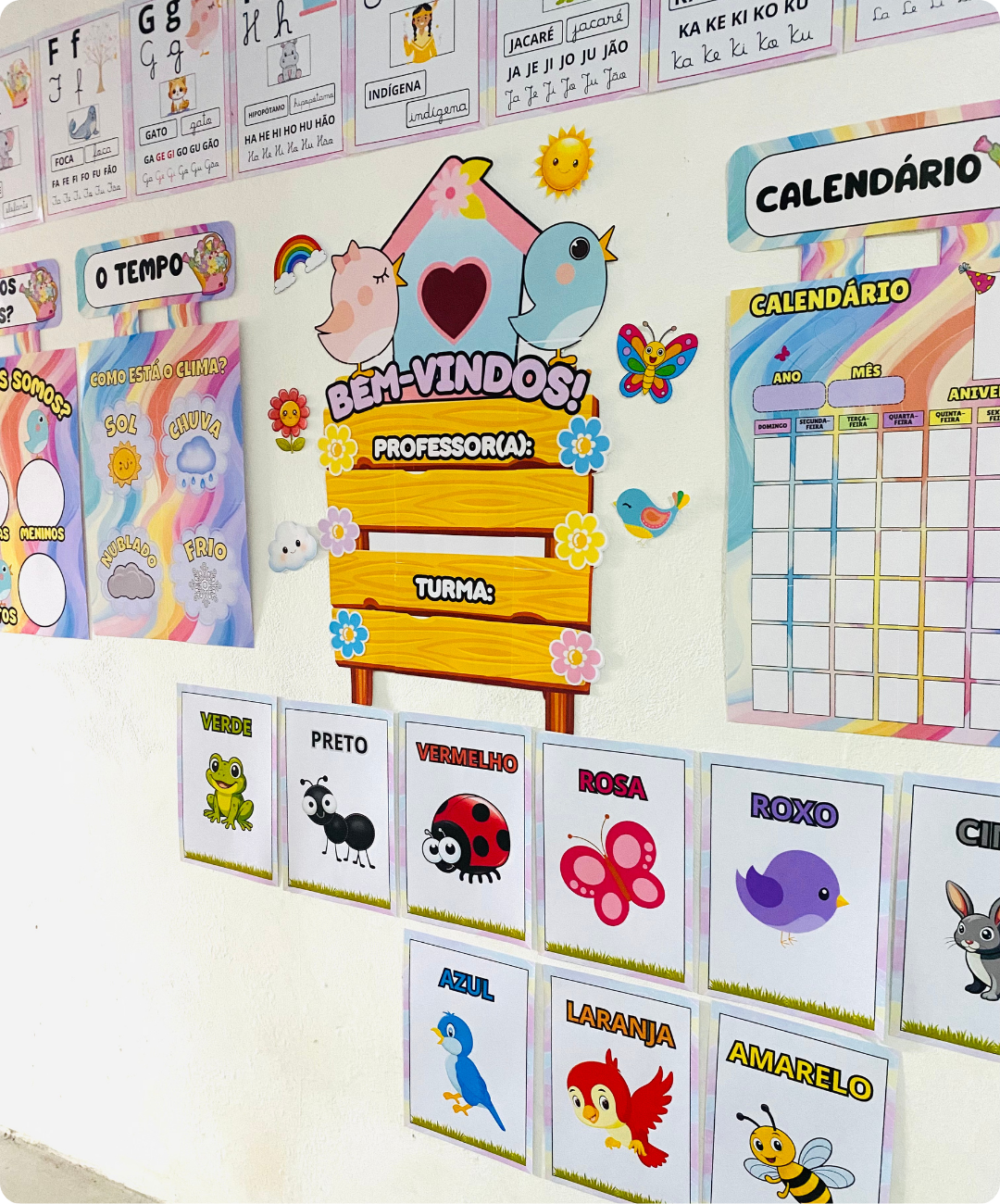 Kit de jardim para imprimir: decoração de sala de aula — amostra 2: Quais recursos fazem parte do PDF