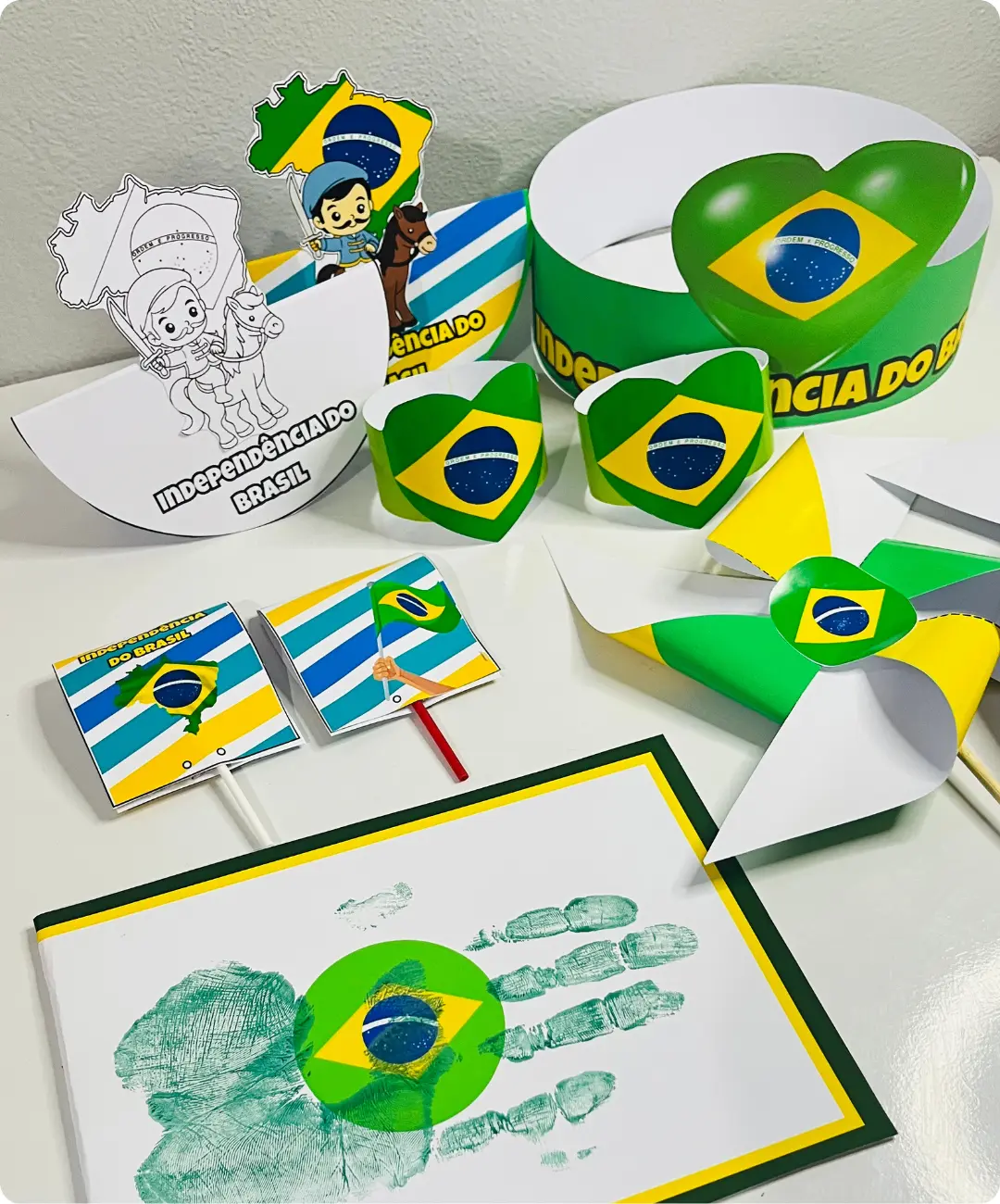 Kit de lembrancinhas da Pátria para imprimir — capa do material