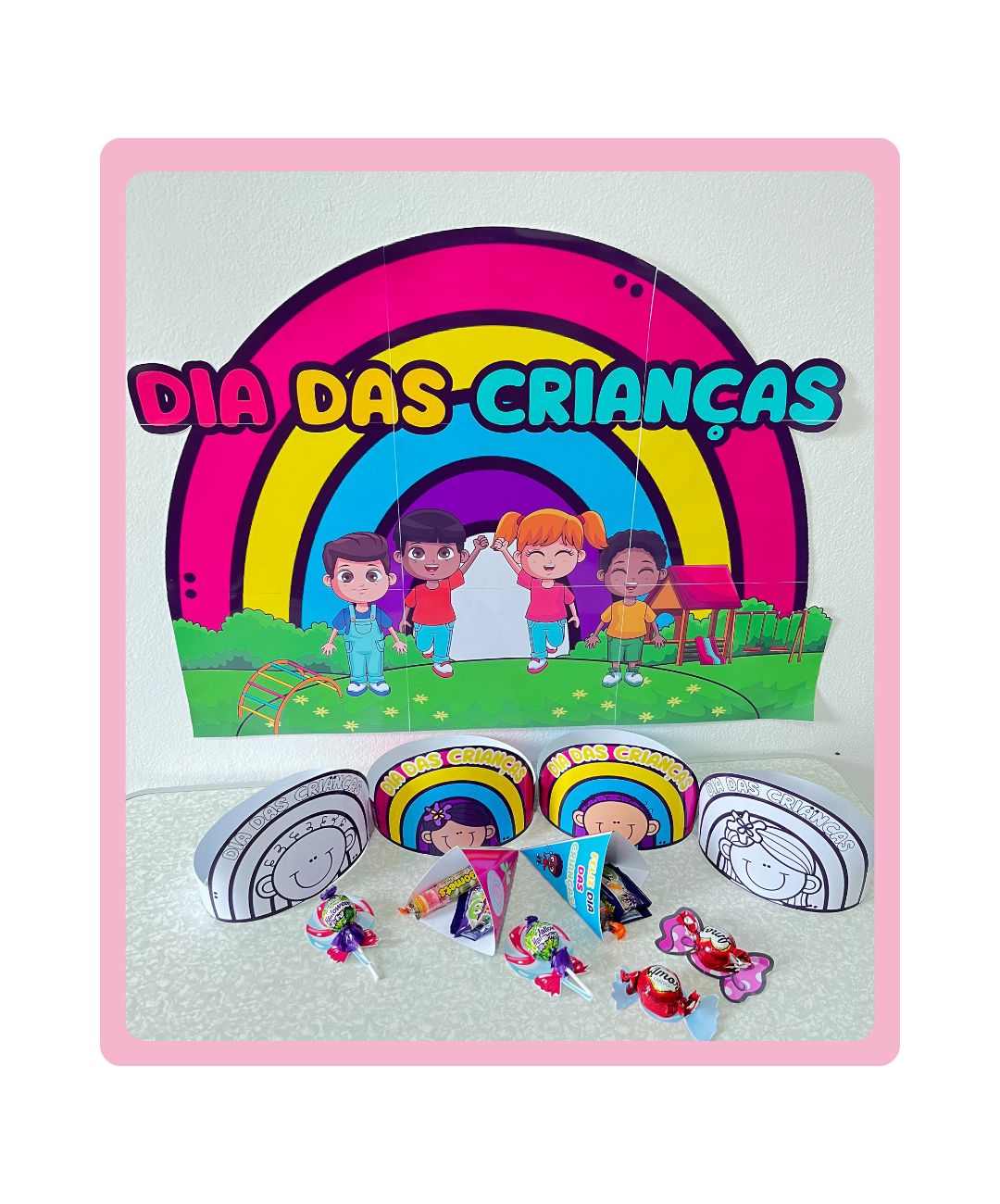 Kit de lembrancinhas de Dia das Crianças para imprimir — capa do material
