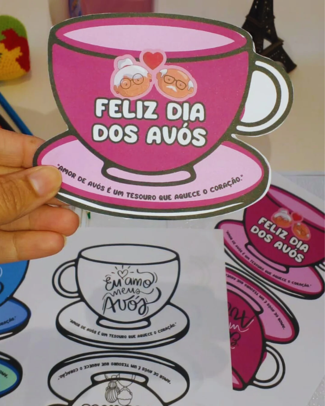 Kit de Lembrancinhas Dia dos Avós – PDF para Imprimir — amostra 4: Dia dos Avós Um kit cheio de amor para celebrar o Dia…