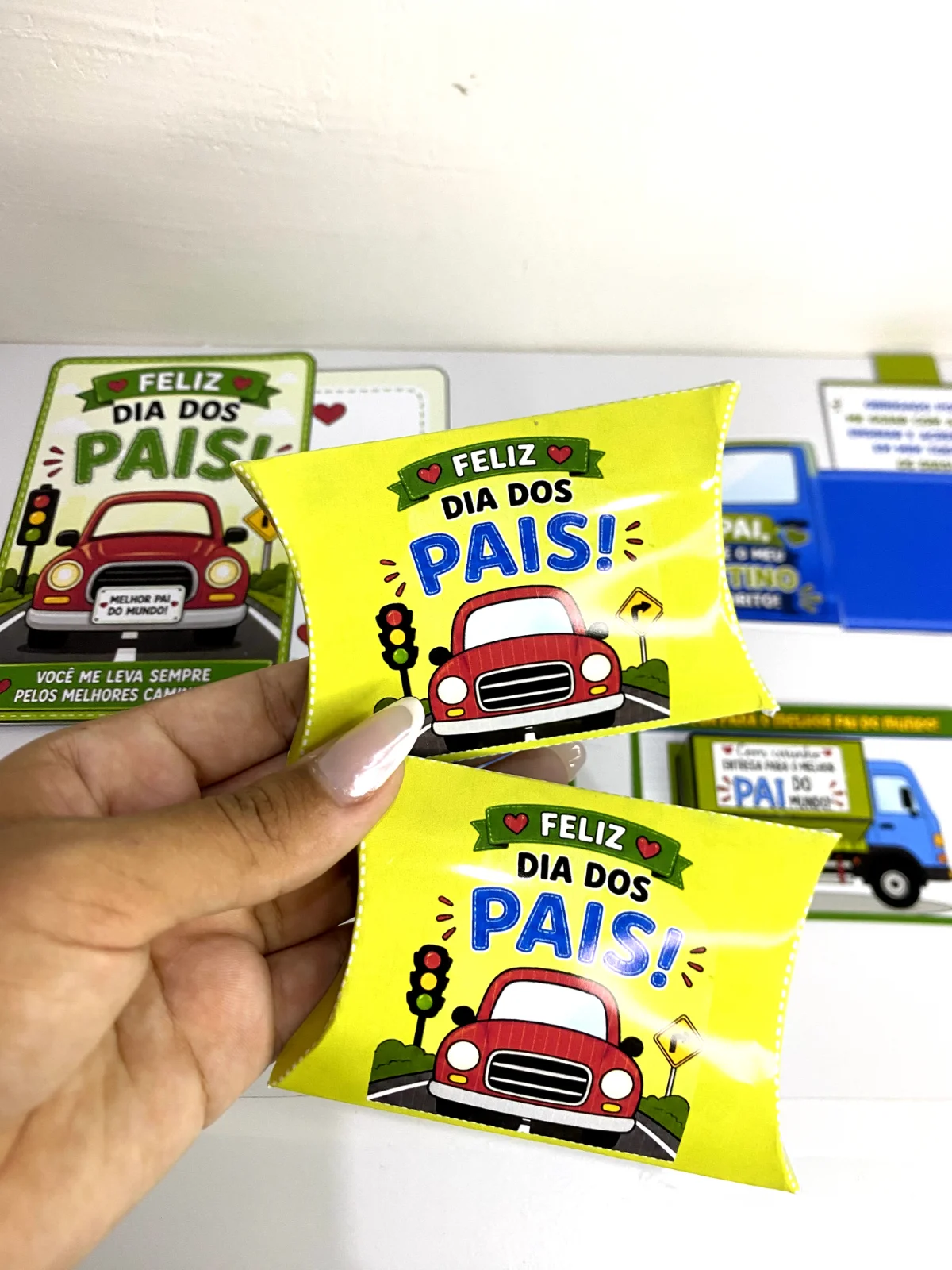 Kit de Lembrancinhas Dia dos Pais – Material Pedagógico — amostra 1: O que vem no material