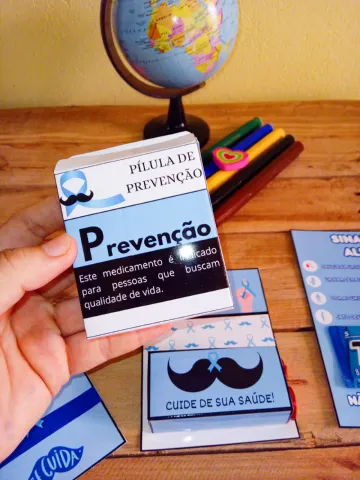 Kit de Lembrancinhas Novembro Azul - Ensino Fundamental — amostra 4: 👔Prof, vamos falar de prevenção com acolhimento,…