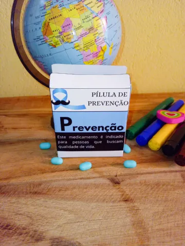 Kit de Lembrancinhas Novembro Azul - Ensino Fundamental — amostra 7: 👔Prof, vamos falar de prevenção com acolhimento,…