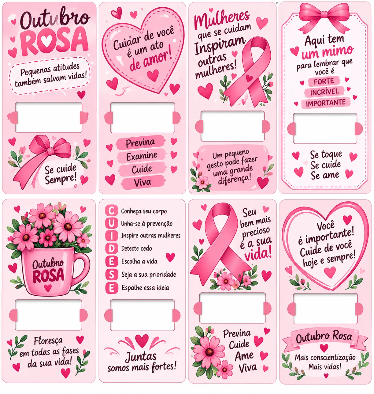 Kit de Lembrancinhas Outubro Rosa, em PDF — amostra 2: 📦 O que está incluído no kit?