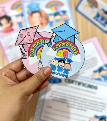 Kit de Lembrancinhas para formaturada Educação Infantil — amostra 2: Prepare uma formatura inesquecível com este kit…