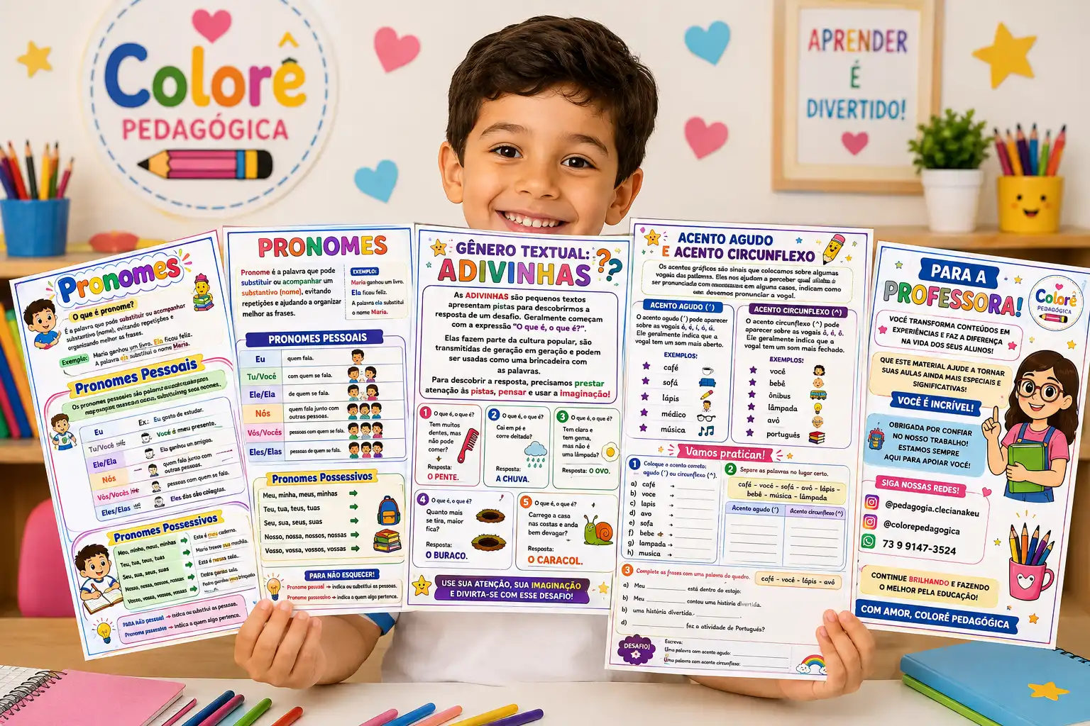 KIT DE LÍNGUA PORTUGUESA – CONCEITOS E ATIVIDADES — capa do material