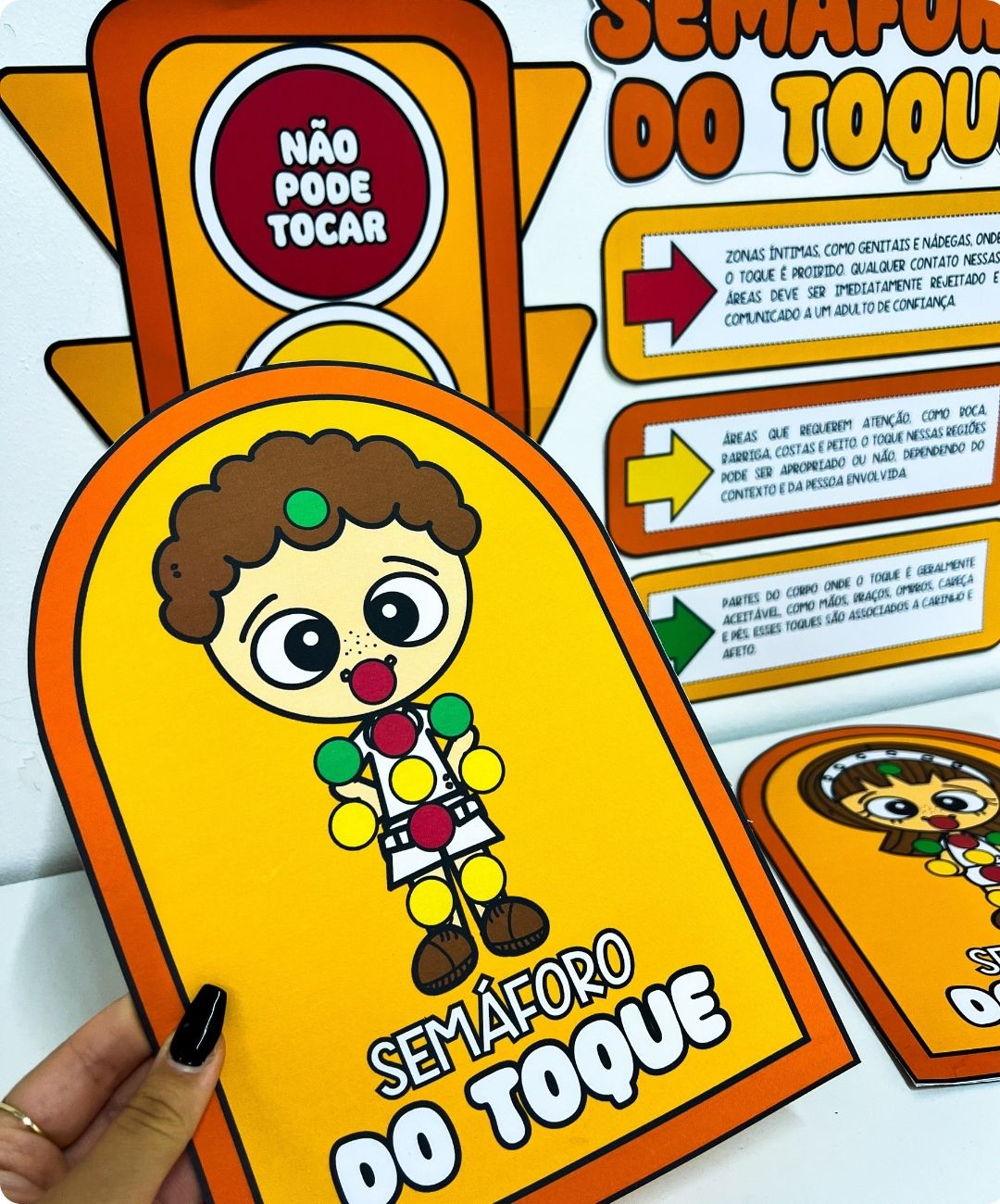 Kit de Maio Laranja para imprimir — anos iniciais — amostra 1: Uma proposta visual para trabalhar o Maio Laranja