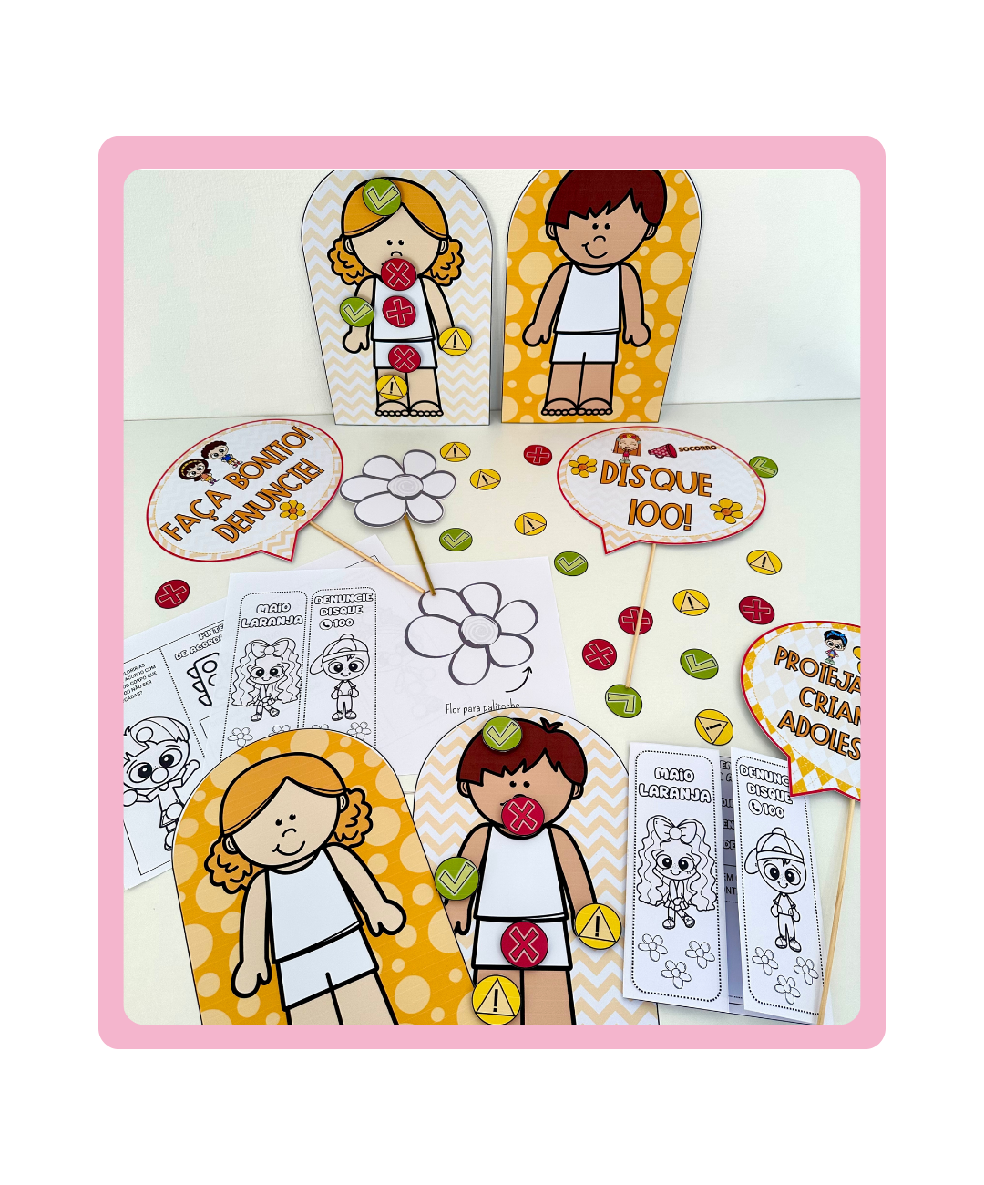 Kit de Maio Laranja para imprimir | Educação Infantil — capa do material