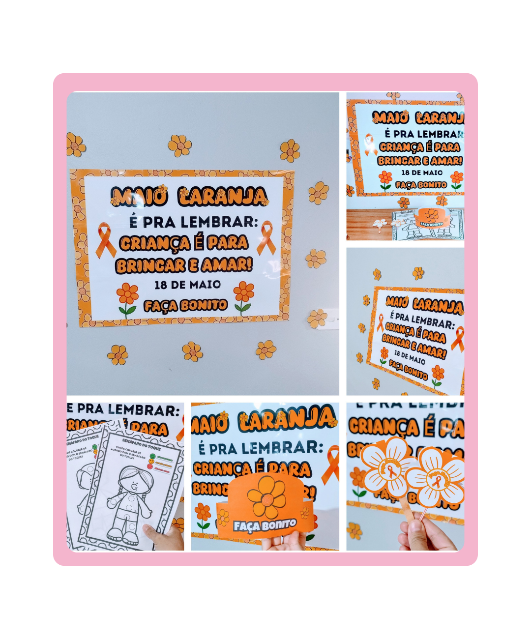 Kit de Maio Laranja para imprimir — capa do material