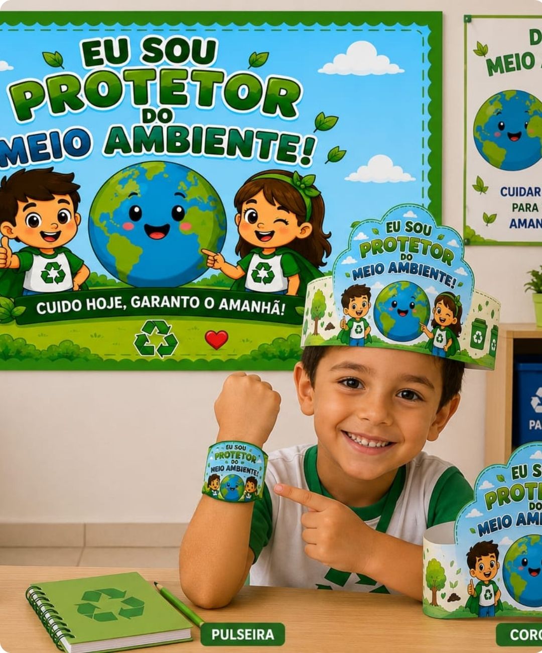 Kit de meio ambiente para imprimir — Educação Infantil — amostra 5: Prepare a sala para o Dia do Meio Ambiente com um PDF…