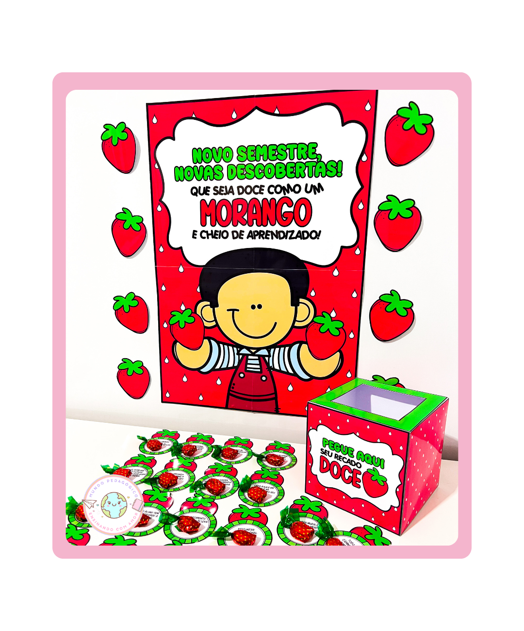 Kit de morango do amor para imprimir — Atividades para Todas as séries: Prepare a recepção da turma com um kit em PDF de…