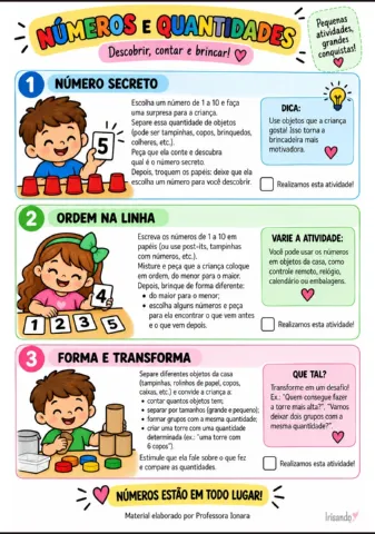 KIT DE REFORÇO DE APRENDIZAGEM — EDUCAÇÃO INFANTIL — amostra 3: Um material pensado para transformar momentos em casa em…