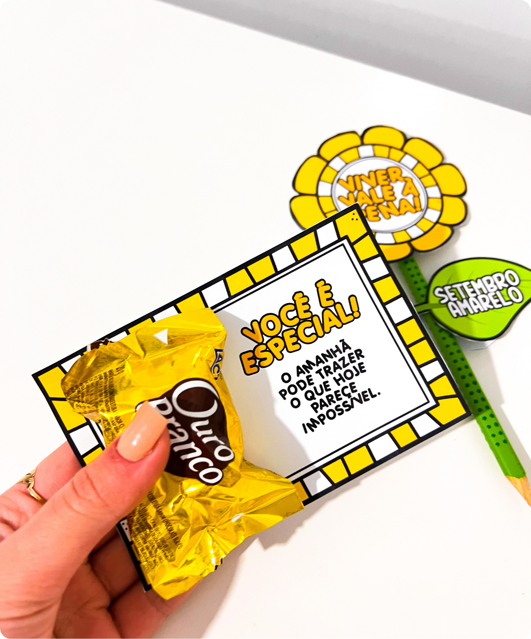 Kit de Setembro Amarelo para imprimir — amostra 3: O que compõe o material