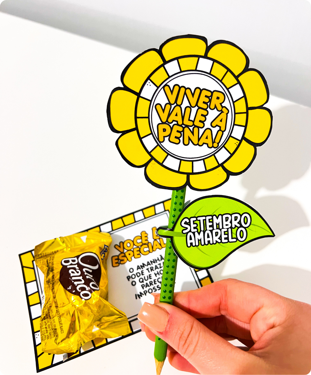 Kit de Setembro Amarelo para imprimir — amostra 5: Prepare uma lembrança acolhedora para o Setembro Amarelo com este PDF:…