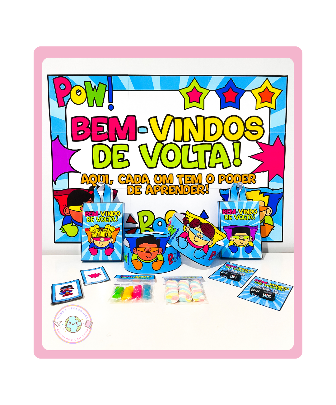 Kit de super-heróis para imprimir — volta às aulas — Atividades para Todas as séries: Prepare a recepção da turma com um…