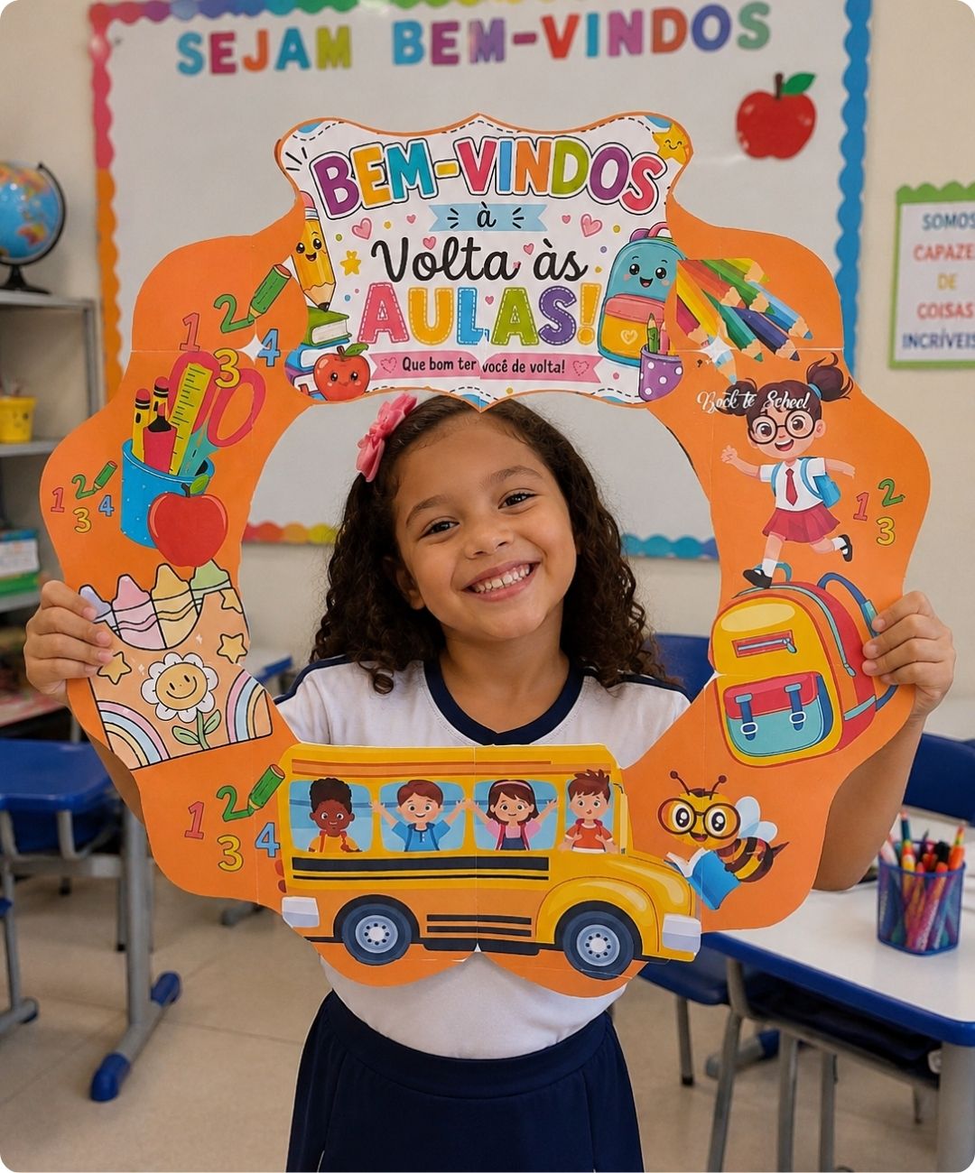Kit de volta às aulas para imprimir — Infantil e Anos Iniciais — amostra 3: Formato e conteúdo informado
