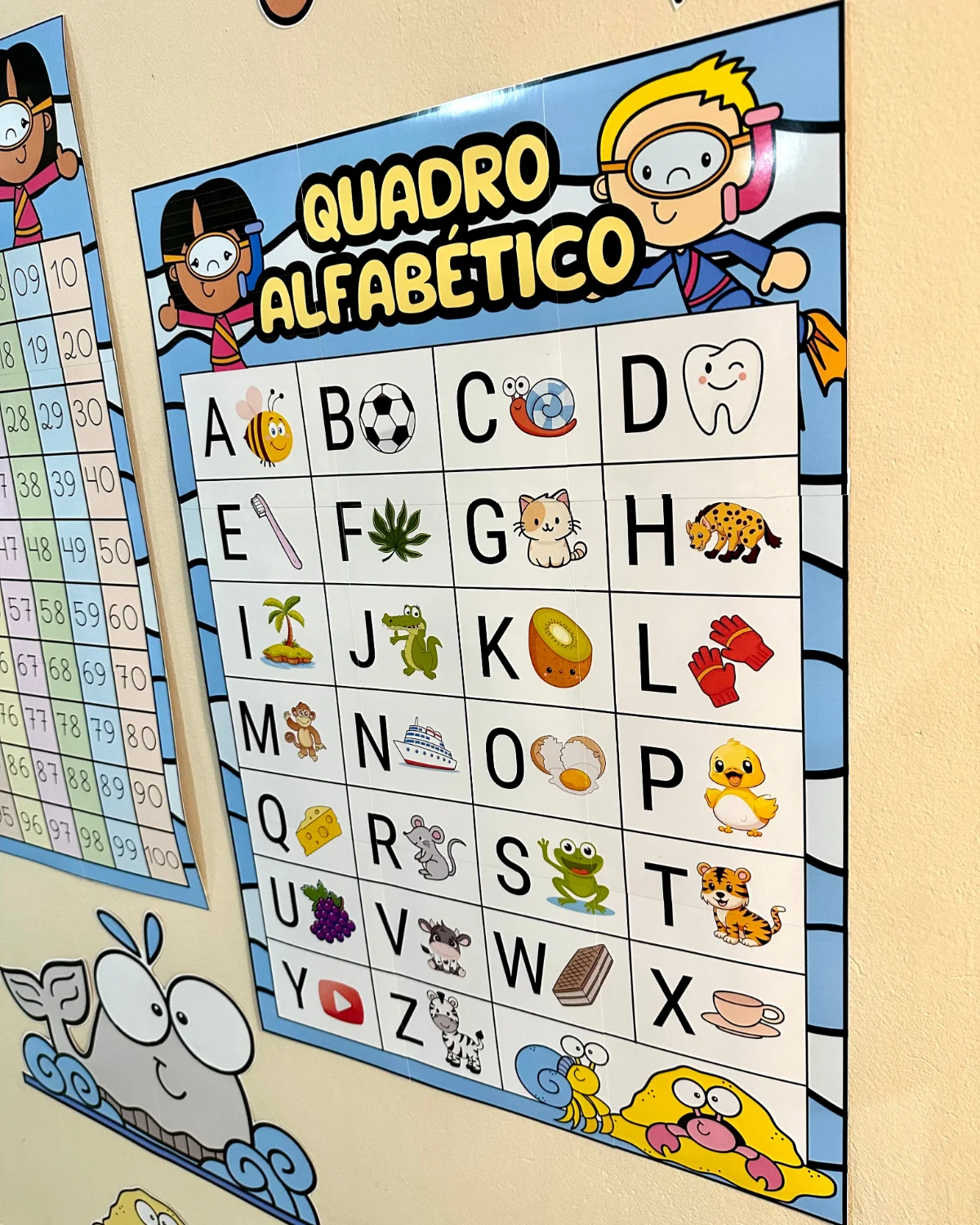 Kit decoração de sala de aula – Fundo do mar — amostra 6: Transforme sua sala de aula em um ambiente acolhedor, organizado…