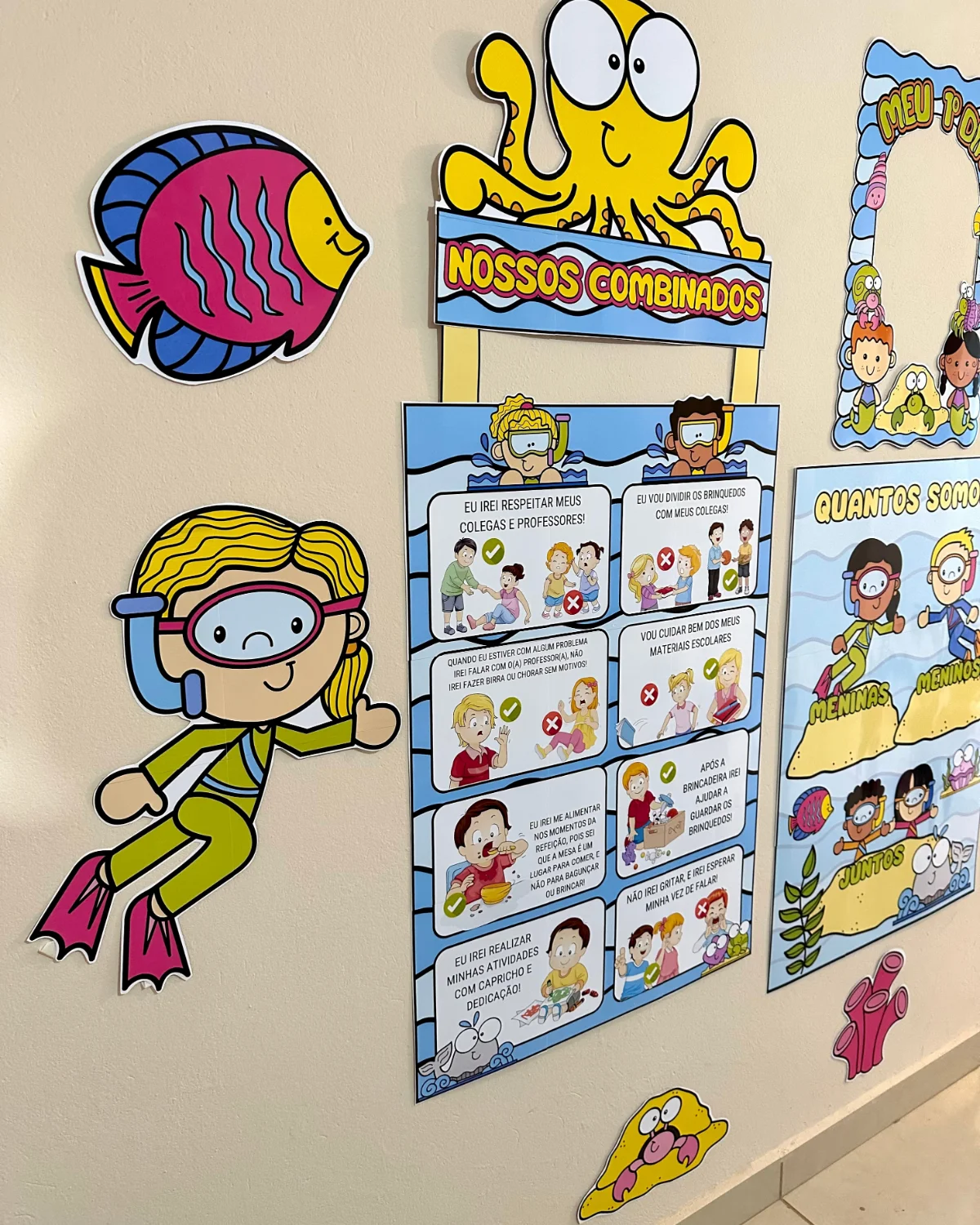 Kit decoração de sala de aula – Fundo do mar — Alfabetização para Educação Infantil: Transforme sua sala de aula em um…