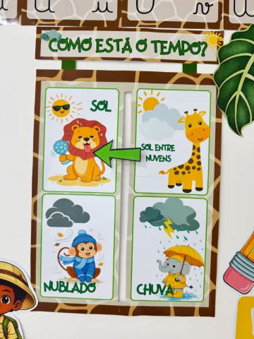 Kit Decoração Sala de Aula Safari Completo para Imprimir — amostra 1: Ideal para Educação Infantil e anos iniciais do…