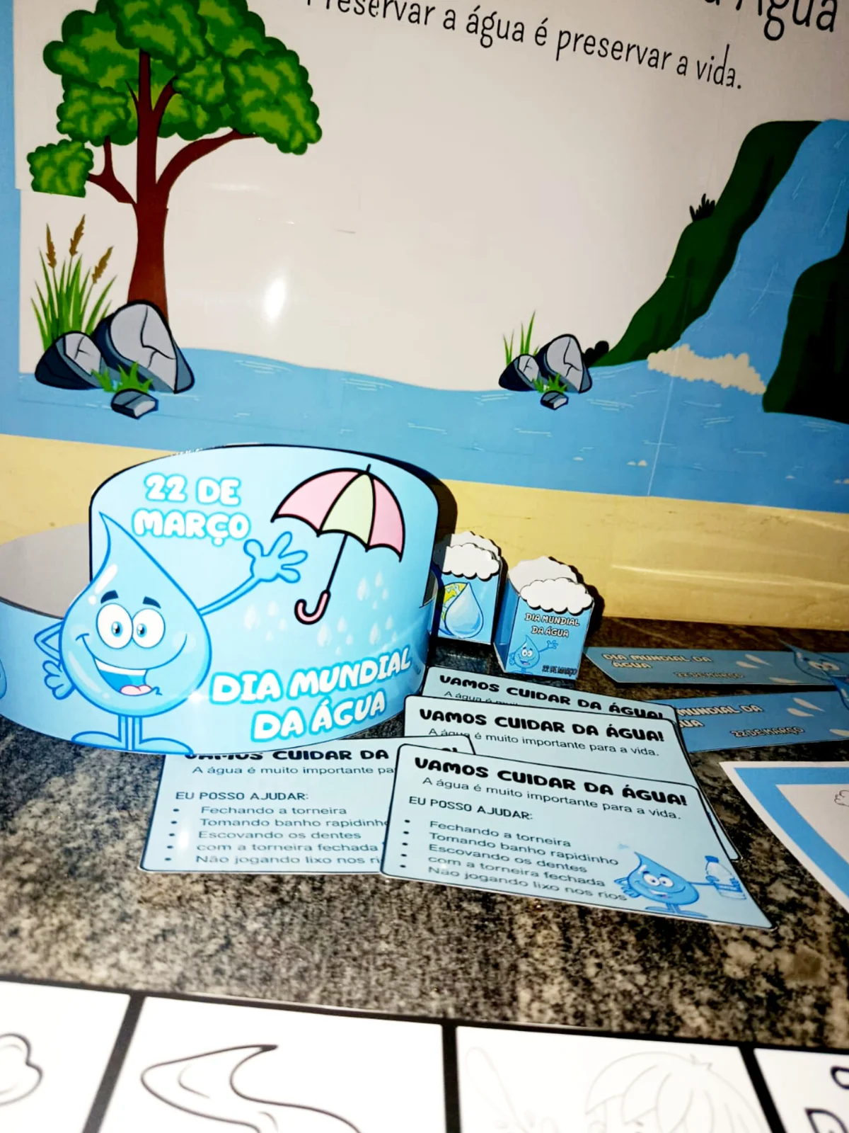 Kit dia da água – 22 de março – Material Pedagógico — amostra 2: Um recurso pedagógico completo, lúdico e visual para…
