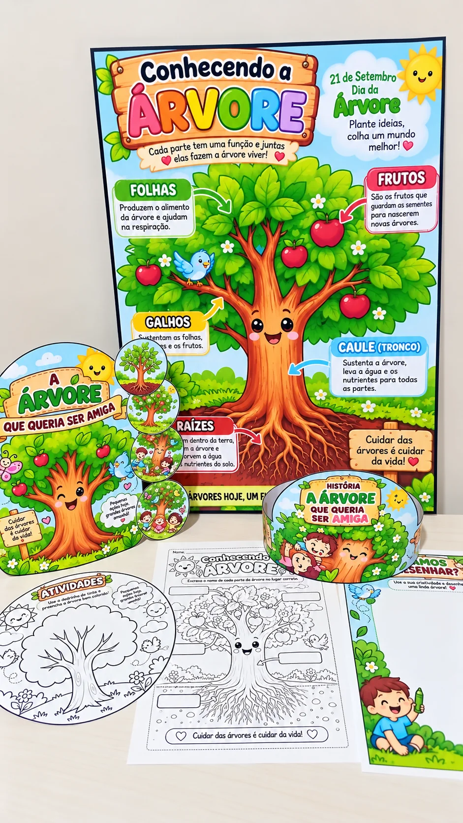 🌳 KIT DIA DA ÁRVORE – CONHECENDO A ÁRVORE 🌳 — capa do material