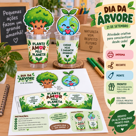 🌳 Kit Dia da Árvore – Minha Mão, Meu Planeta 🌎 — capa do material