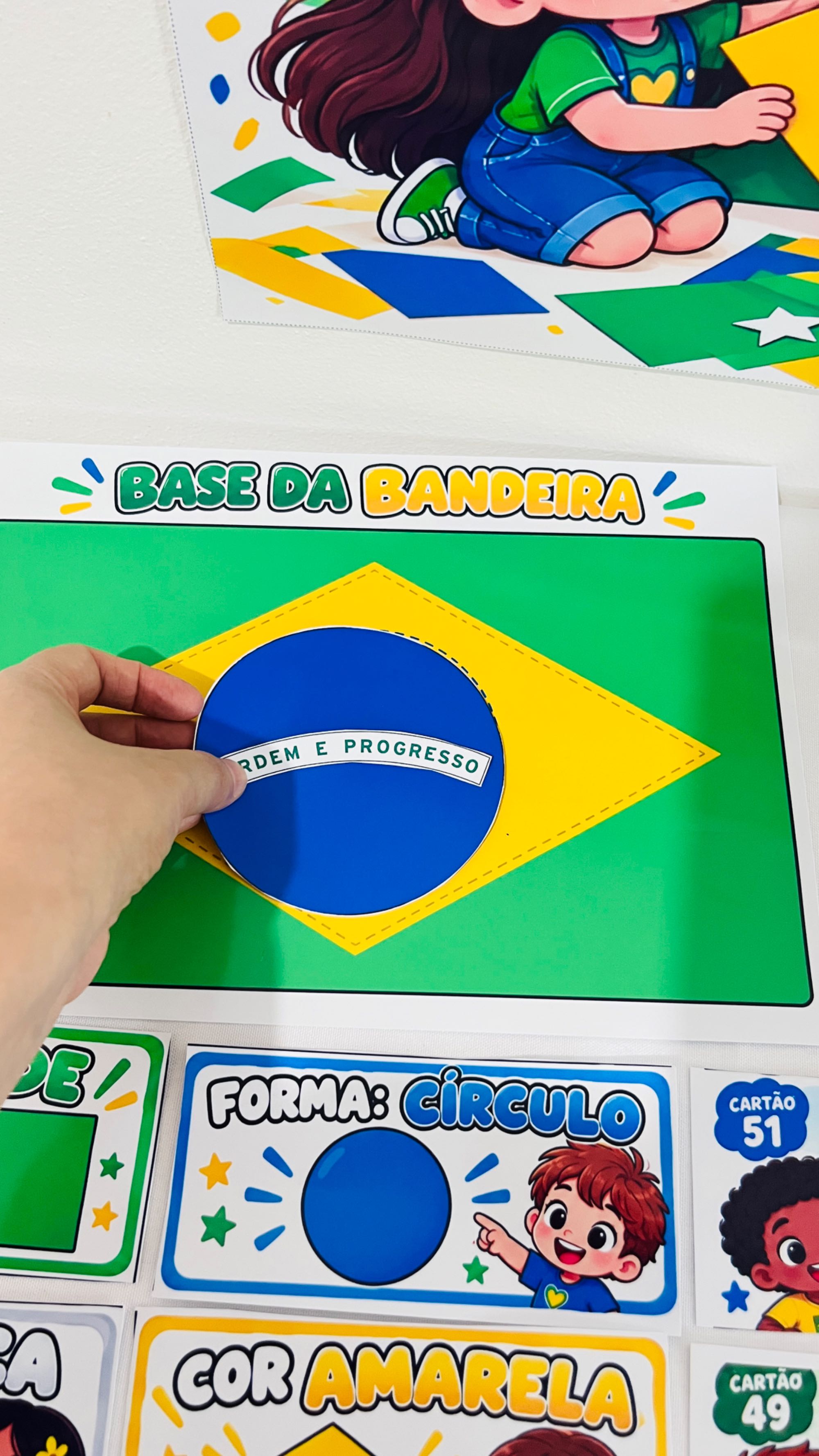 Kit Dia da Bandeira – Monte a Bandeira Pequenos Construtores do Brasil — amostra 5: Kit pedagógico para o Dia da Bandeira…