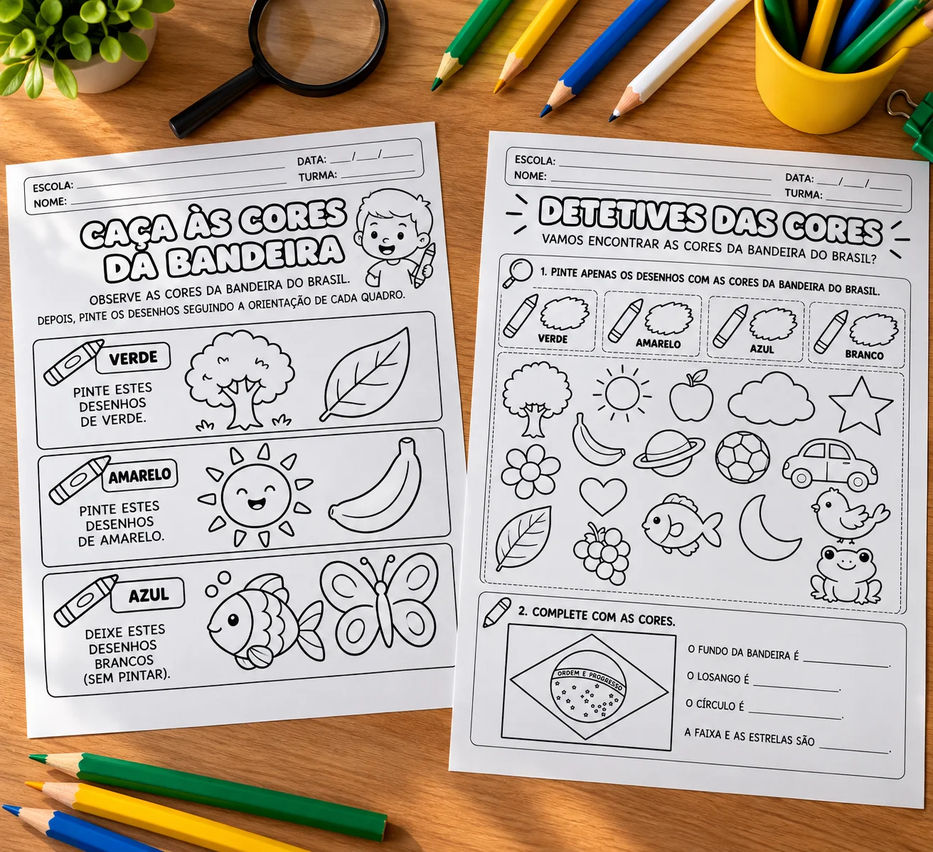 Kit Dia da Bandeira para Educação Infantil: Atividades para Imprimir — amostra 5: INFORMAÇÕES DO PRODUTO
