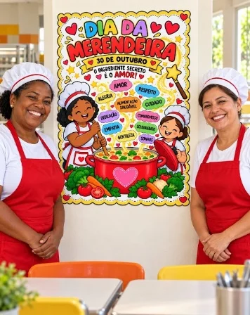 Kit Dia da Merendeira: Painel e Cartão Lembrancinha — amostra 5: 📌 INFORMAÇÕES IMPORTANTES