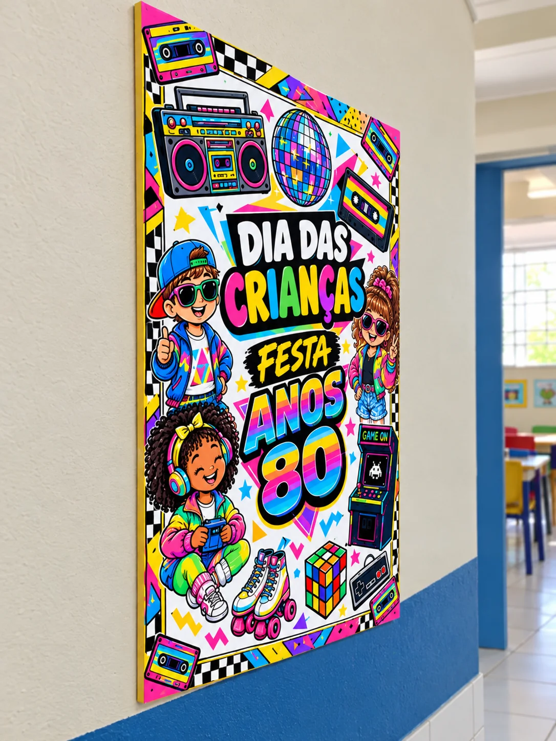 Kit Dia das Crianças Anos 80 – Painel e Lembrancinha — amostra 1: Transforme o Dia das Crianças em uma verdadeira viagem no… Kit Dia das Crianças Anos 80 – Painel e Lembrancinha — amostra 1: Transforme o Dia das Crianças em uma verdadeira viagem no…