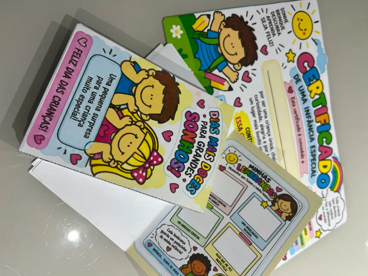 KIT DIA DAS CRIANÇAS — CERTIFICADO DE UMA INFÂNCIA ESPECIAL — amostra 1: Uma pequena lembrança que pode se transformar em…