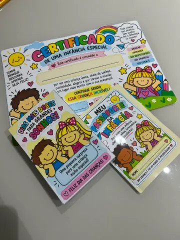 KIT DIA DAS CRIANÇAS — CERTIFICADO DE UMA INFÂNCIA ESPECIAL — capa do material