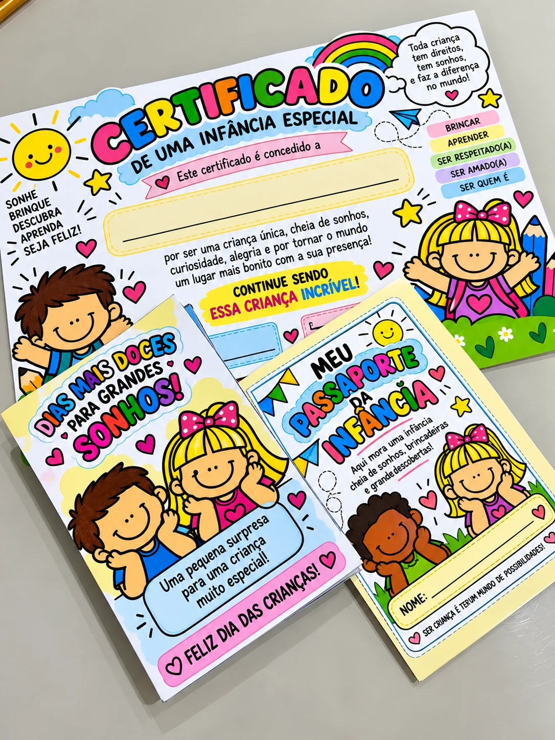 Kit Dia das Crianças – Certificado e Lembrancinha — capa do material