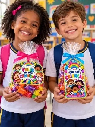 Kit Dia das Crianças: Copinhos e Tags para Lembrancinhas — amostra 2: Como usar