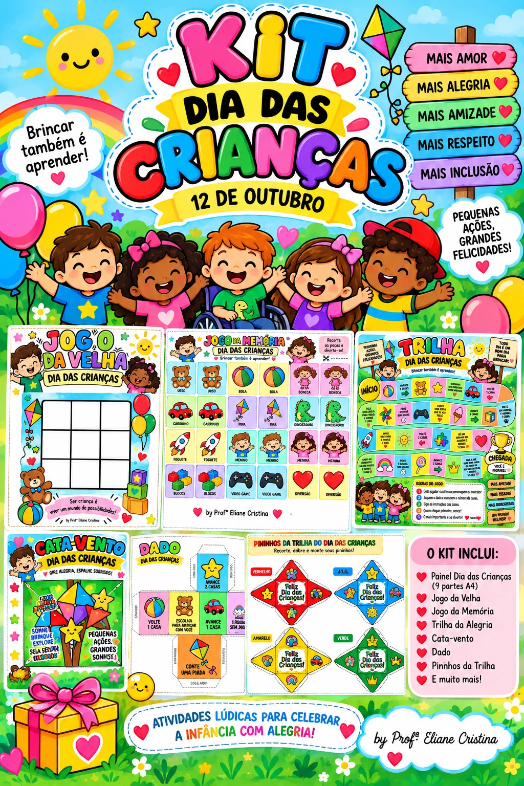 Kit dia das Crianças | Educação Infantil e Anos Iniciais — capa do material