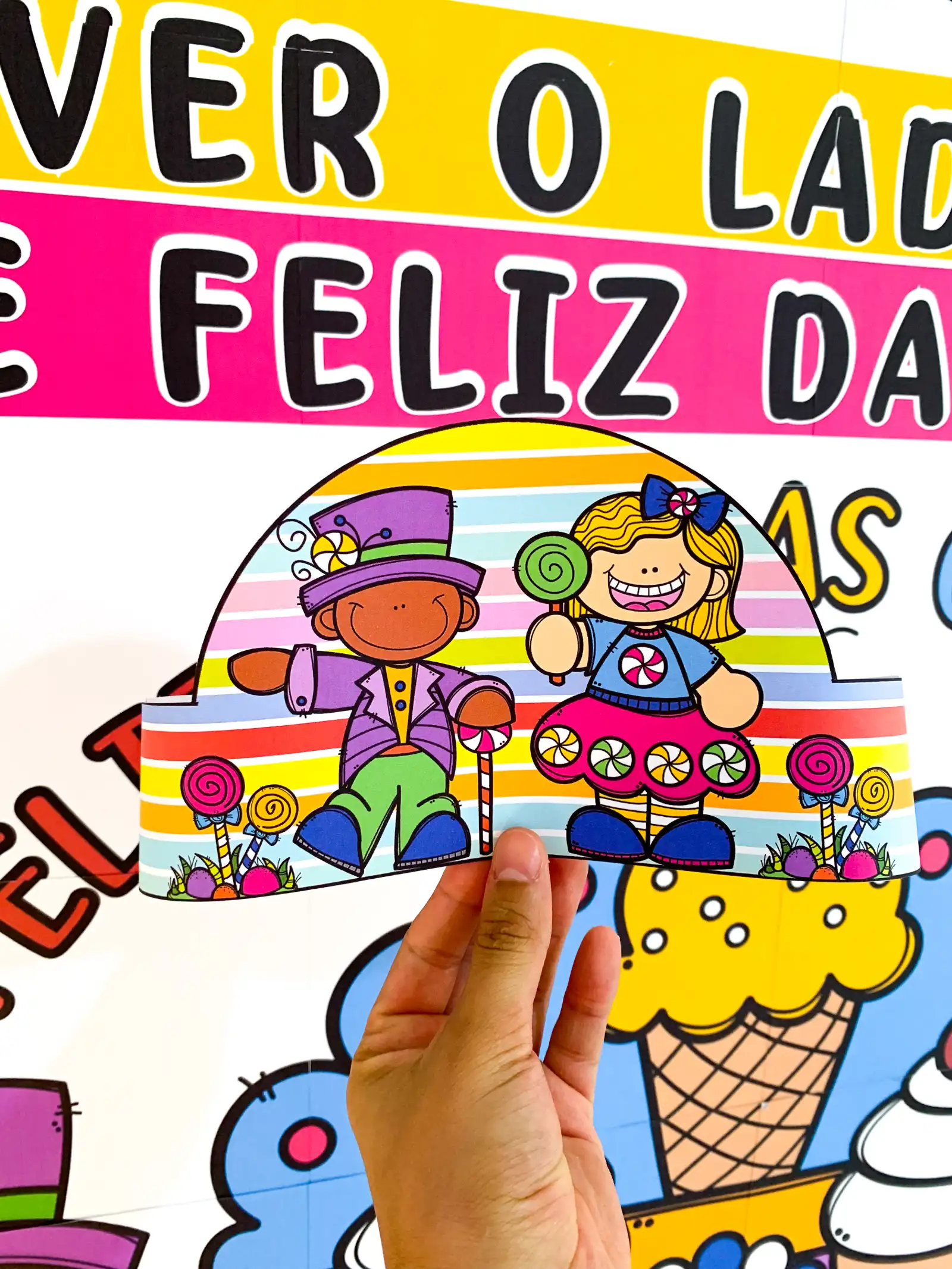 kit Dia das Crianças Educação Infantil PDF — amostra 1: eixe a comemoração do Dia das Crianças ainda mais alegre, colorida…