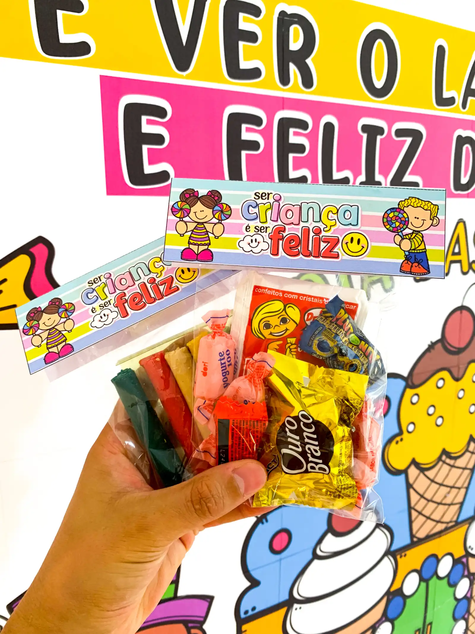 kit Dia das Crianças Educação Infantil PDF — amostra 2: Kit Dia das Crianças com painel, jogos, coroa, lembrancinhas e…