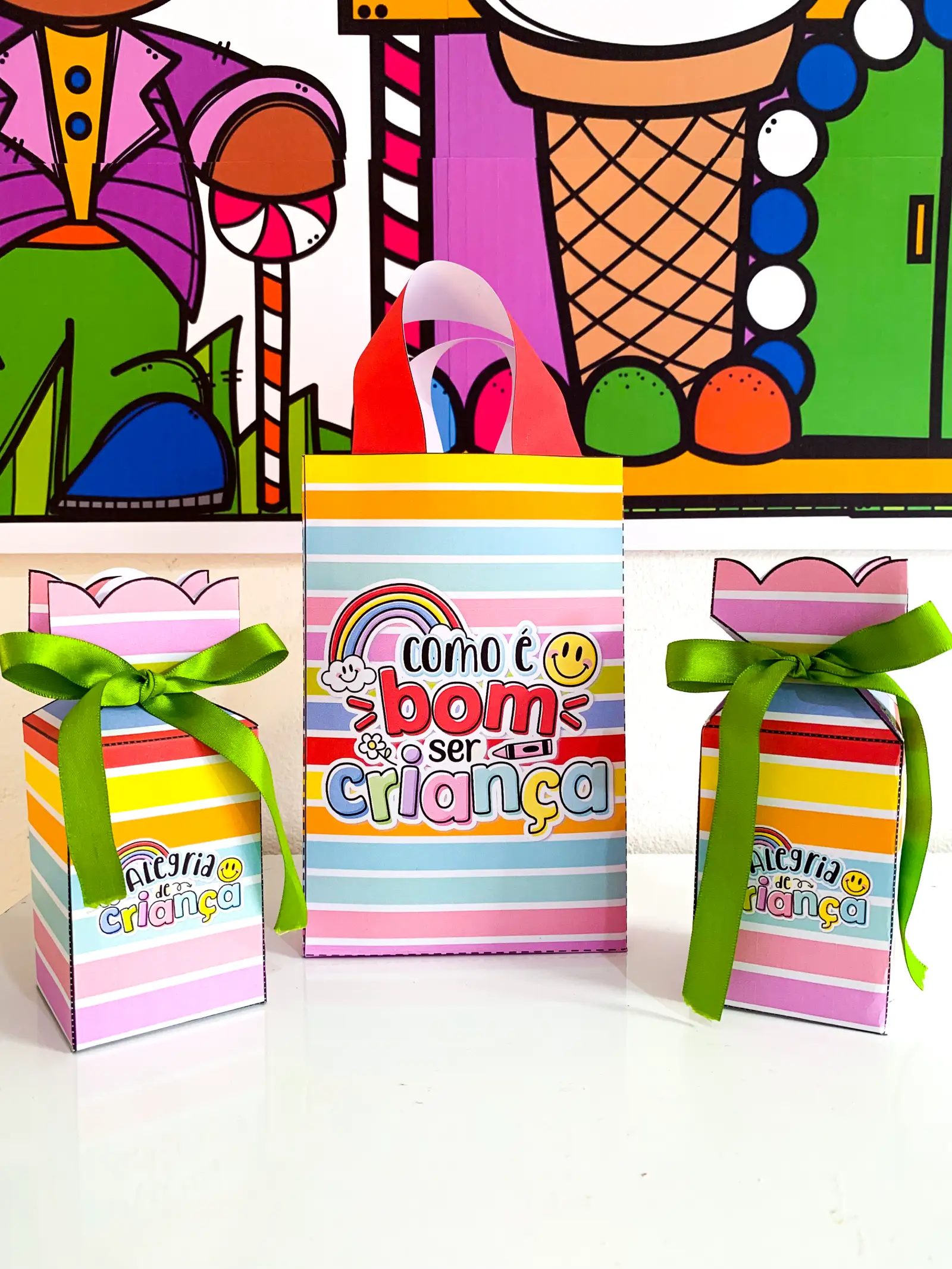 kit Dia das Crianças Educação Infantil PDF — amostra 5: Kit Dia das Crianças com painel, jogos, coroa, lembrancinhas e…