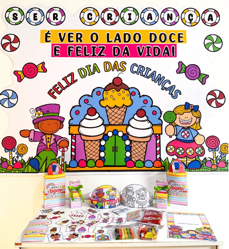 Kit Dia das Crianças em PDF para Educação Infantil — capa do material
