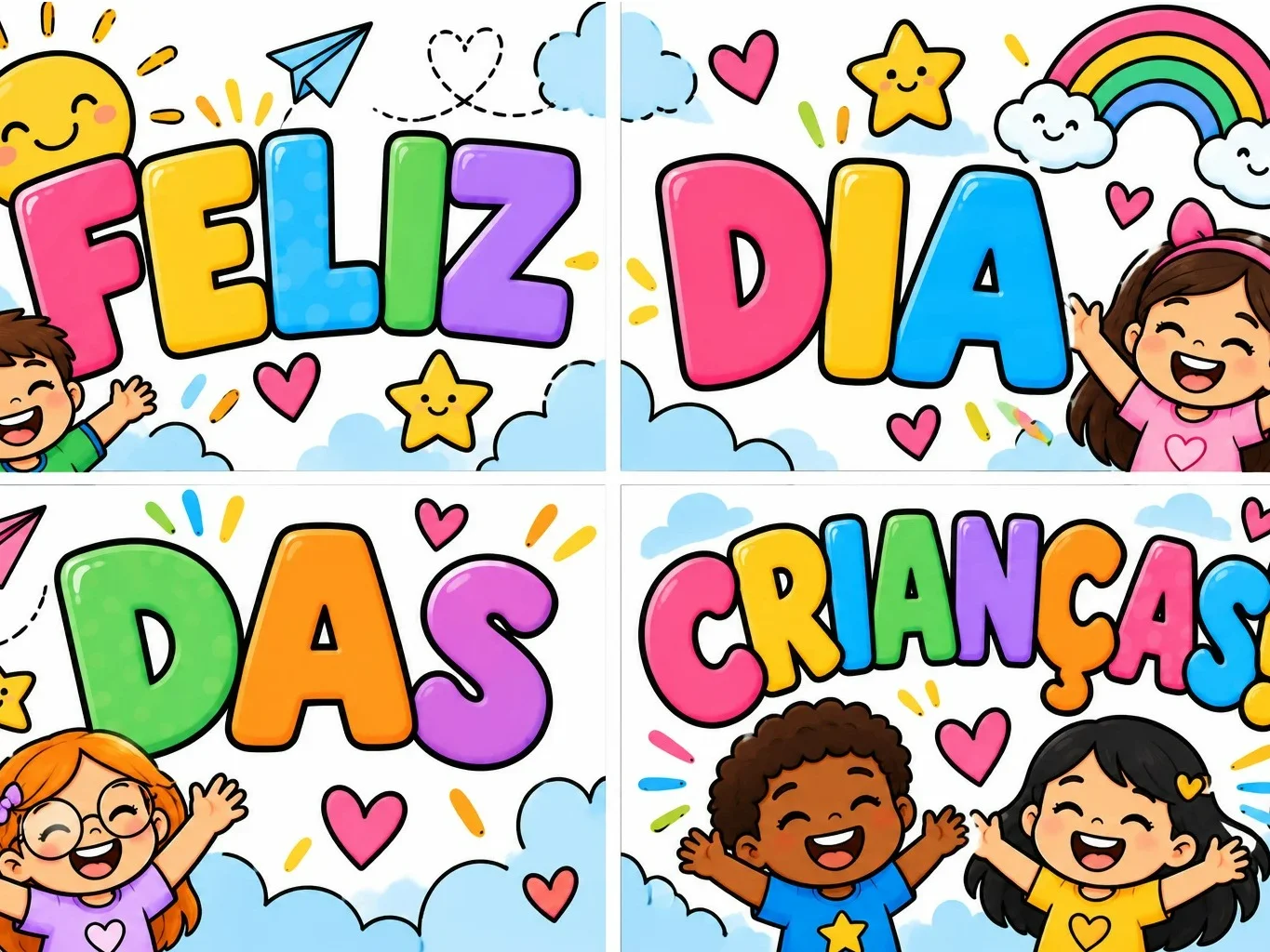 Kit Dia das Crianças – Lembrancinhas e Painel — Datas comemorativas para Educação Infantil: Kit Dia das Crianças com…