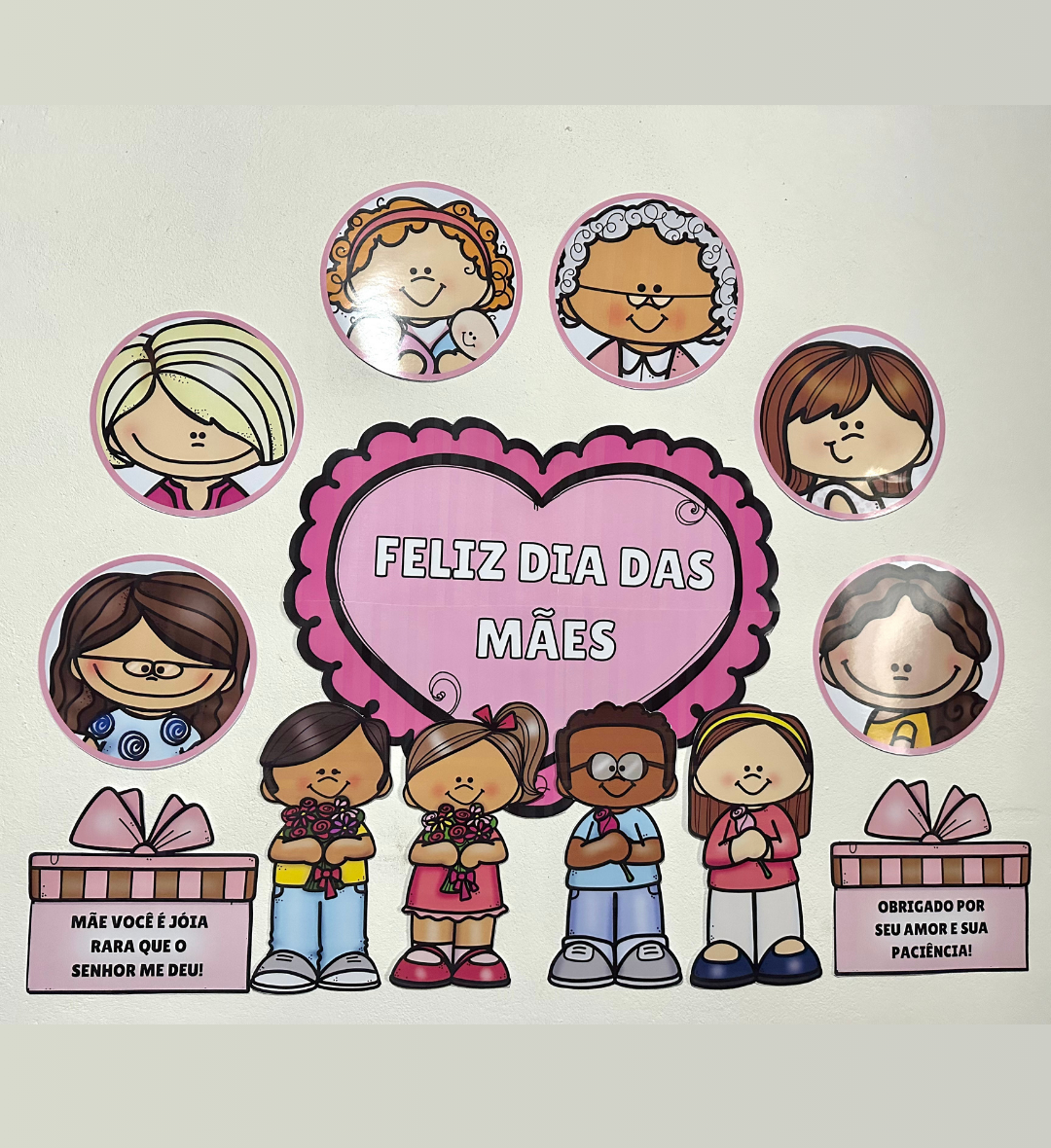 Kit Dia das Mães: cartões, lembrancinhas e decoração em PDF — amostra 5: Organize a homenagem às mães com cartões…