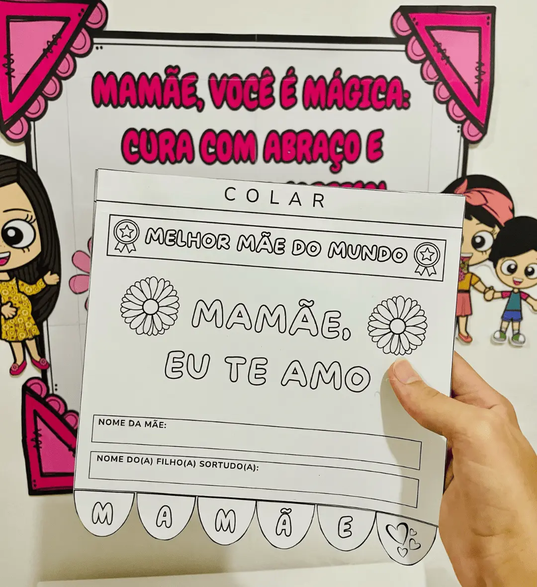 Kit Dia das Mães em PDF: Amor de Mãe para Imprimir — amostra 3: Como usar o kit em sala de aula