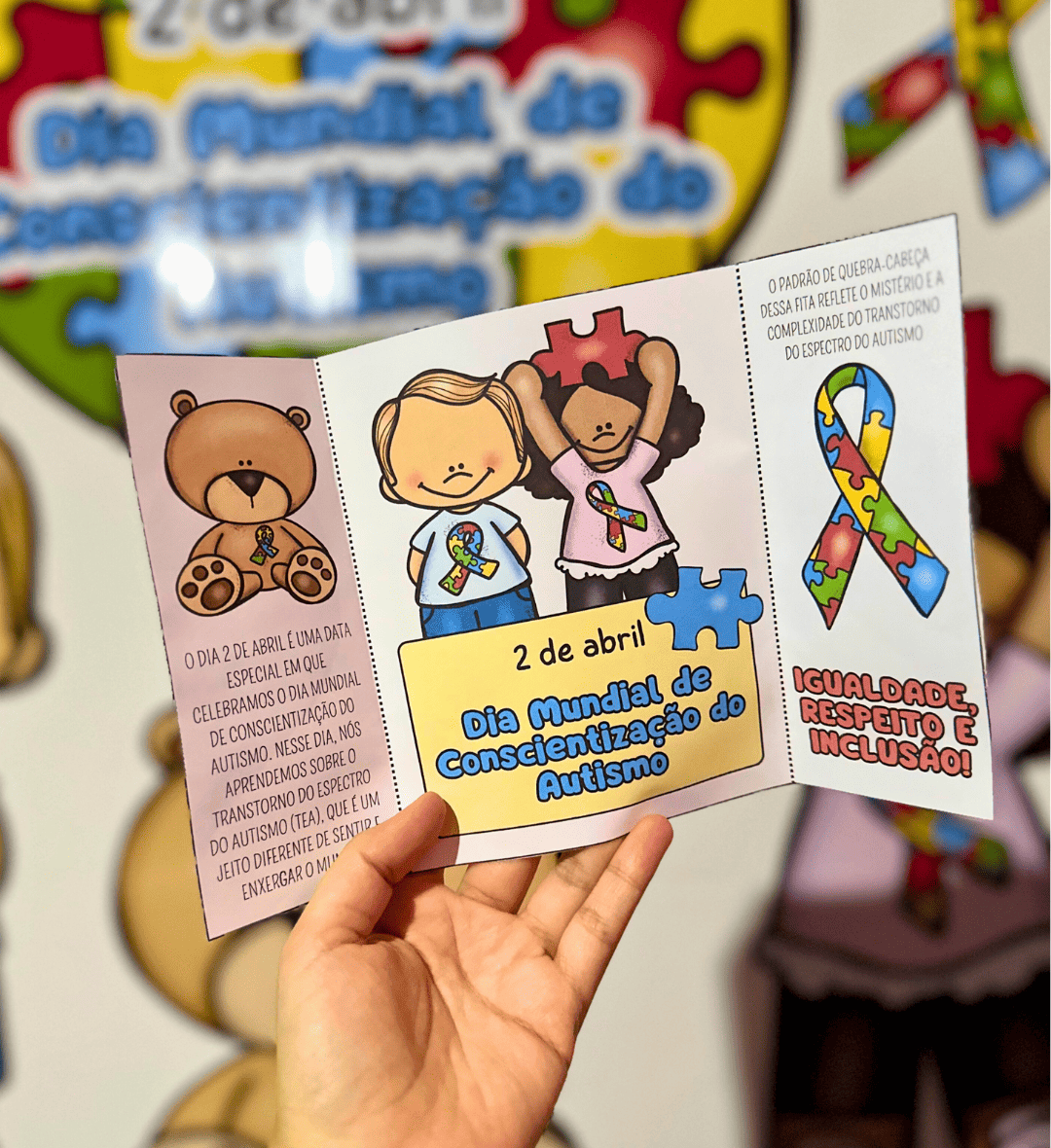 Kit Dia do Autismo em PDF para Educação Infantil — amostra 3: Como usar em sala de aula