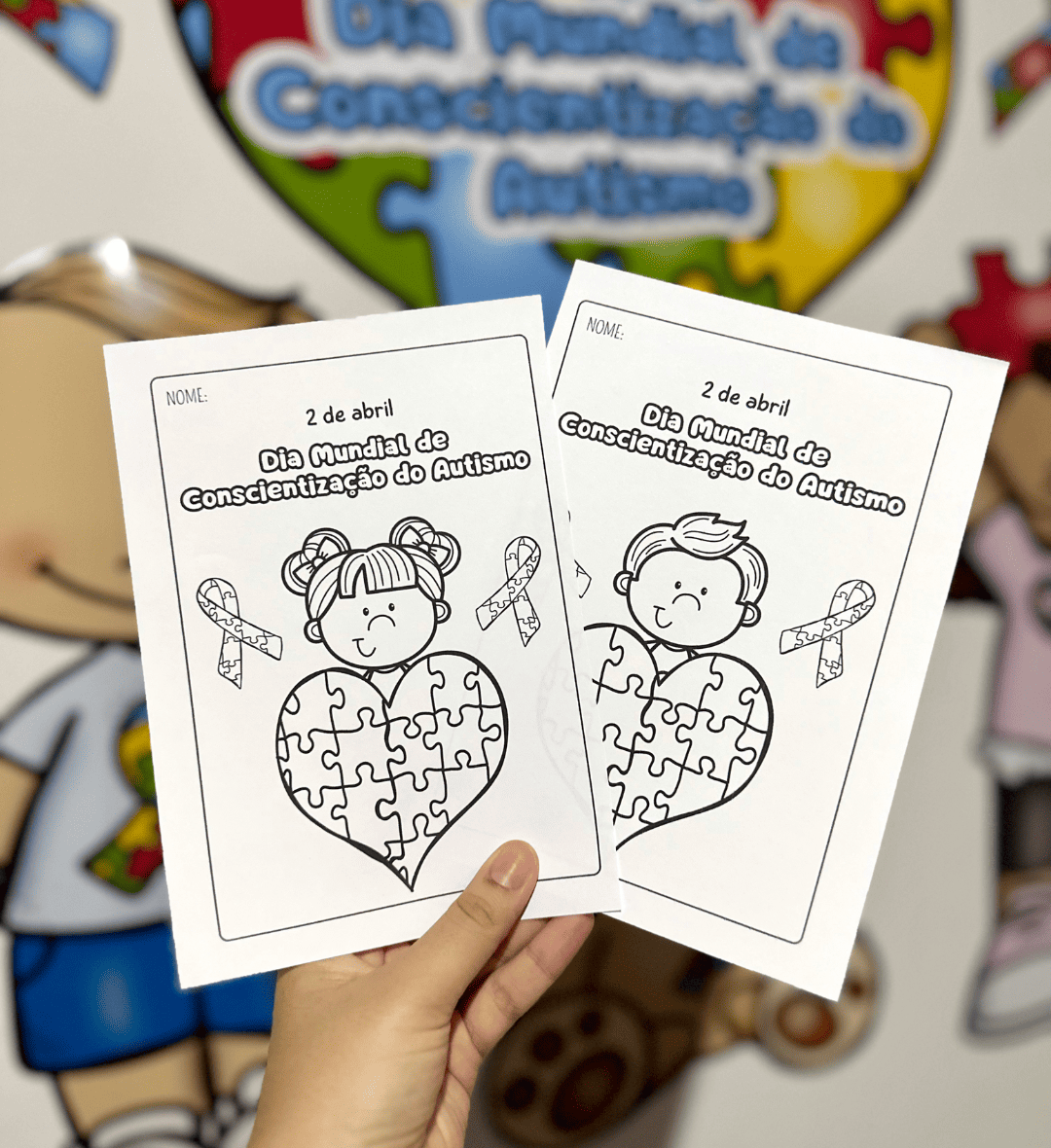 Kit Dia do Autismo em PDF para Educação Infantil — amostra 5: Trabalhe a conscientização sobre o autismo com um kit em PDF…