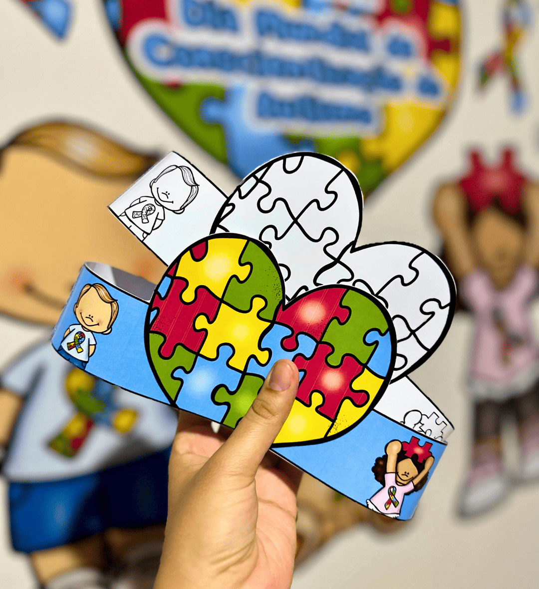 Kit Dia do Autismo em PDF para Educação Infantil — amostra 6: Trabalhe a conscientização sobre o autismo com um kit em PDF…