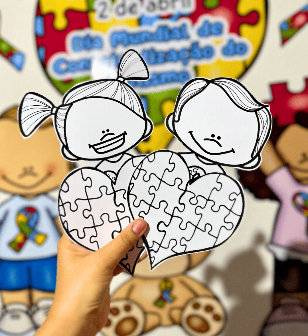 Kit Dia do Autismo em PDF para Educação Infantil — amostra 7: Trabalhe a conscientização sobre o autismo com um kit em PDF…