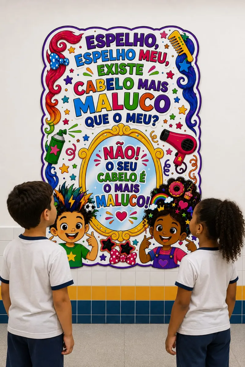 Kit Dia do Cabelo Maluco para Imprimir na Escola — Atividades para Educação Infantil: Kit Dia do Cabelo Maluco para…