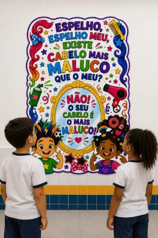 Kit Dia do Cabelo Maluco para Imprimir na Escola — capa do material