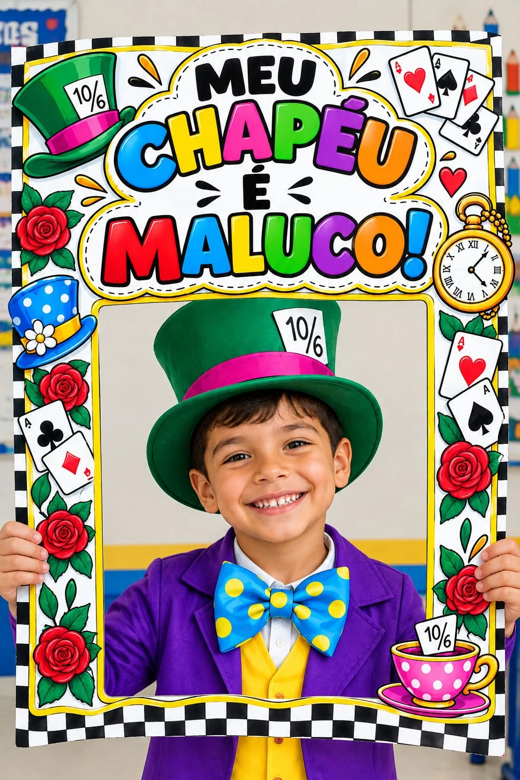 Kit Dia do Chapéu Maluco – Painel e Atividades — amostra 1: 🎩✨ Deixe as crianças criarem, desenharem e se divertirem com…